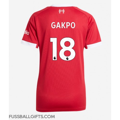 Liverpool Cody Gakpo #18 Fußballbekleidung Heimtrikot Damen 2025-26 Kurzarm